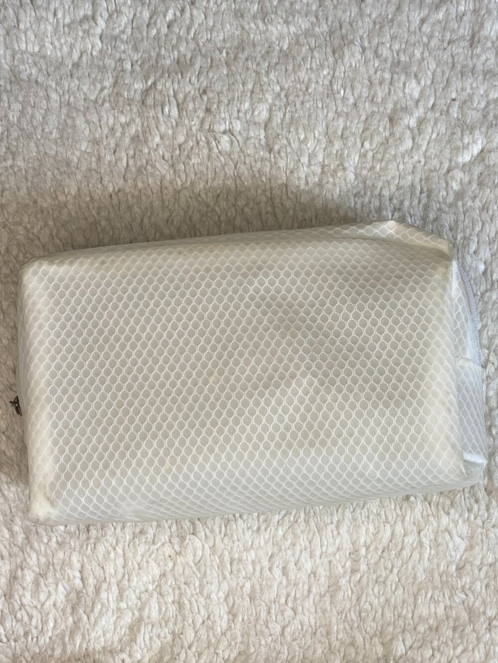 White Mesh Cosmetic & Travel Organizer Pouch – Zip Case
